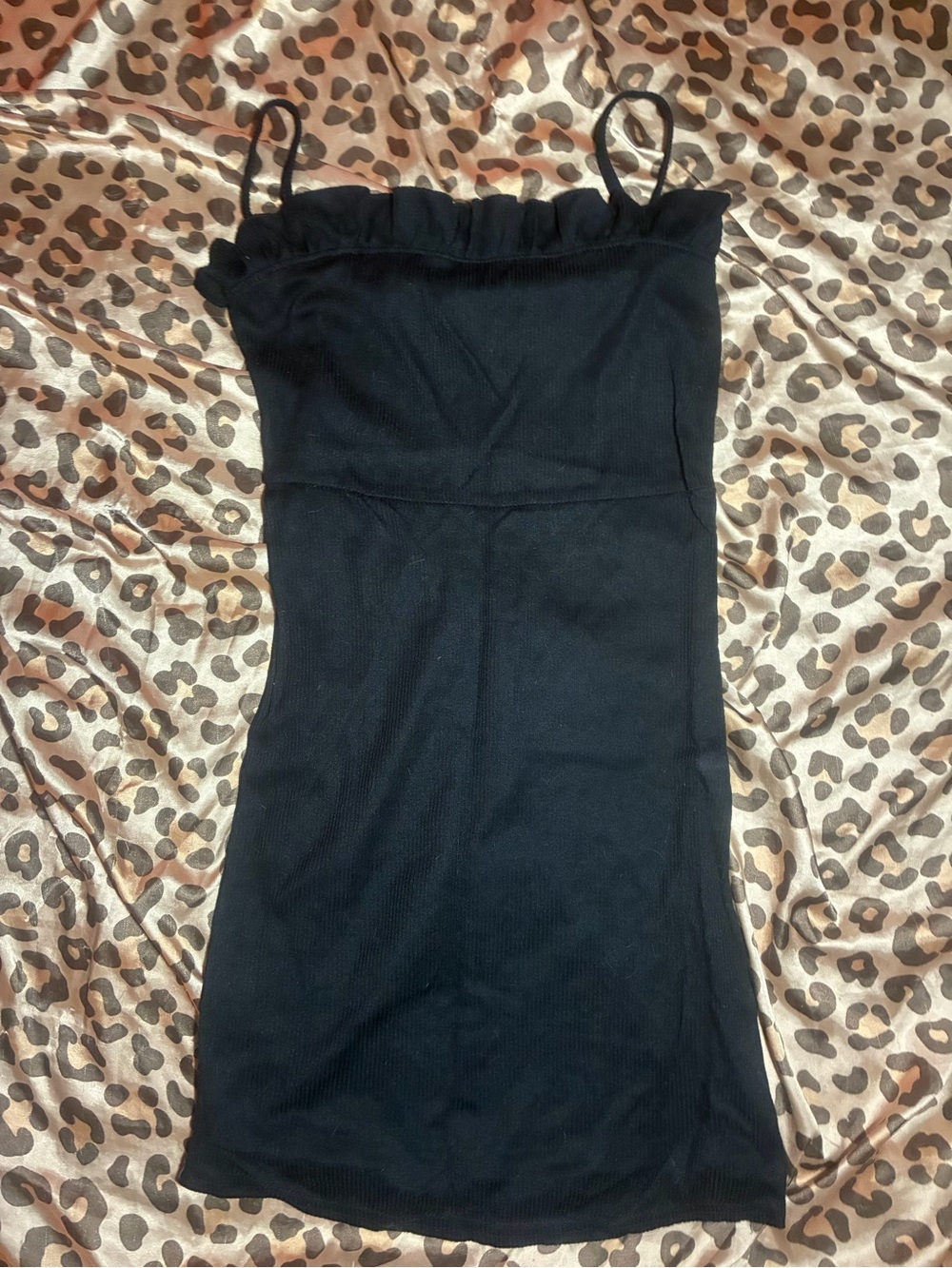 ⭒ adorable black body con mini dress from nasty gal